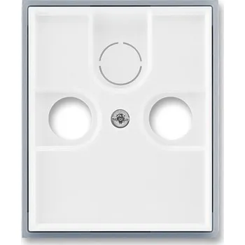 Elektrická zásuvka Kryt zásuvky televizní, rozhlasové (a satelitní) bílá/ledová šedá ABB Element 5011E-A00300 04
