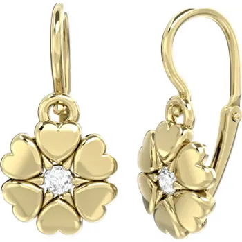 Náušnice Dětské náušnice Poppy, zlato s brilianty Materiál šperku: Žluté zlato