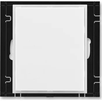 vypínač a zásuvka Kryt zaslepovací, s upevňovacím třmenem bílá/ledová bílá ABB Time 3902E-A00001 01