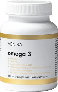 Přírodní produkt VENIRA Omega 3 1000 mg 80 cps.