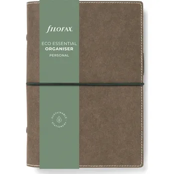 Diář Diář Filofax Eco Essential | Personal dark walnut fleppi náplň na zbytek roku 2025