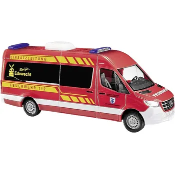 Modelová železnice Busch 52617 H0 model zásahového vozidla Mercedes Benz Sprinter hasiči Edewecht