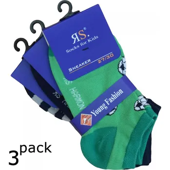 Chlapecké barevné bavlněné letní sneaker ponožky RS 27-30 mix barev