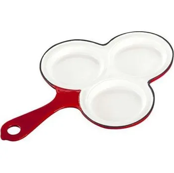 Hrnec Litinový smaltovaný lívanečník GOURMETINA Pavla - Stínově červená - Český Smalt