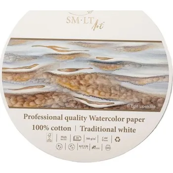SM-LT art Skicák Watercolor pad (300g/m2, 20 listů) průměr 16cm