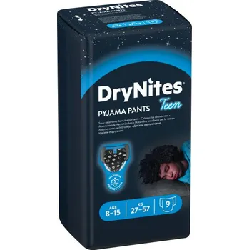 Plenkové kalhoty Huggies DryNites Pyjama Pants Boys 8-15 let 27-57 kg 9 ks