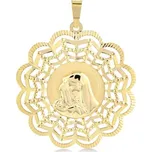 Lillian Vassago Zlatý přívěsek madonka LLV37-GP069