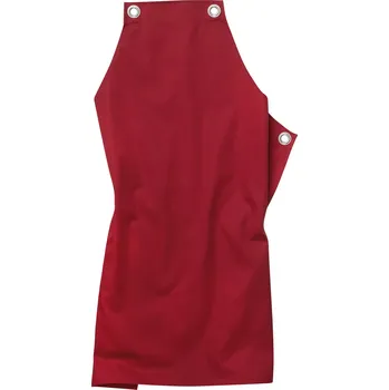 Pracovní zástěra Cg Workwear Potenza X Dlouhá zástěra s laclem 00141-01 Cherry 90 x 71 cm