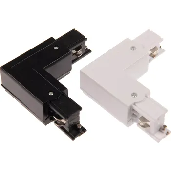 LED páska Ledshopik Rohová L spojka pro třífázovou LED track lištu - BÍLÁ LEVÁ