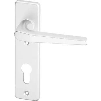 Dveřní kování ACT SERVIS ACT - Monte HR KR Provedení: PZ (vložkový zámek), Povrch: F1 - stříbrný elox, Rozteč: 72 mm