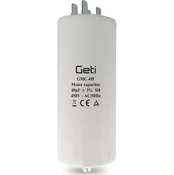 GETI 40uF 450V GMC 40F rozběhový kondenzátor pro motory, fastonové konektory (kondík)