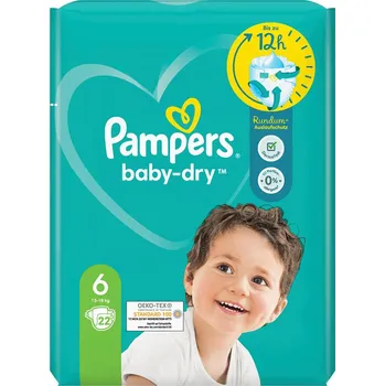 Plena Pampers Baby Dry dětské plenky (6) 13-18 kg / 22 ks