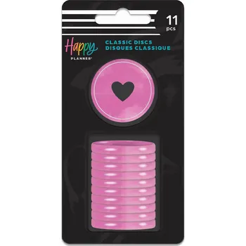 Náplň do diáře Me and My Big Ideas Spojovací disky do diáře Happy Planner 3,2 cm - Berry Pink