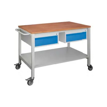 Dílenský stůl POJÍZDNÝ MONTÁŽNÍ STŮL MS1202Z, 1200 mm + 2 zásuvkové kontejnery IG231