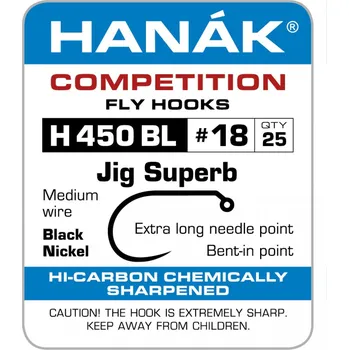 Rybářský háček HANÁK - Háčky H450BL - vel. 18