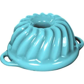 Pánev Litinová smaltovaná pečicí forma Sofie bábovka GOURMETINA - Košilově modrá - Český Smalt