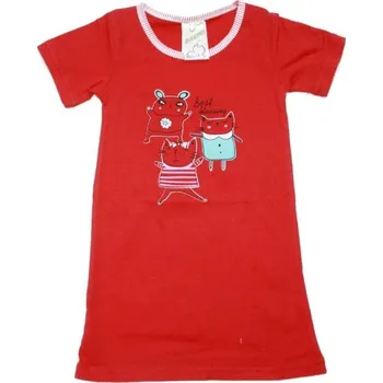 Dívčí noční košile BEST 485 červené 98