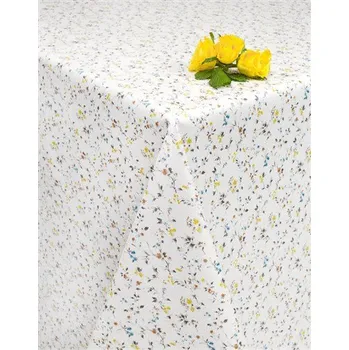 ubrus Ubrus PVC 5744120 luční květy hnědo-žluté 20 m x 140 cm