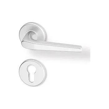 Dveřní kování ACT SERVIS ACT - Monte R Provedení: PZ (vložkový zámek), Povrch: F1 - stříbrný elox