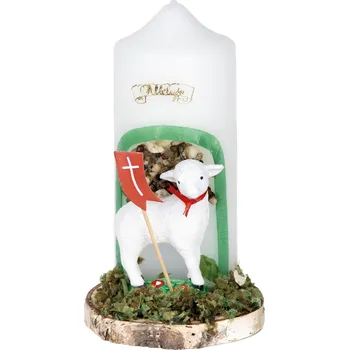 Svíčka Svíce velikonoční s Beránkem 20 cm