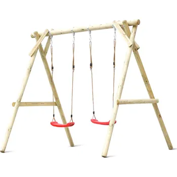 Zahradní houpačka Dřevěná houpačka Klára se dvěma sedačkami