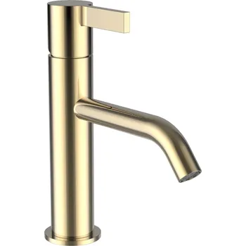 Vodovodní baterie Laufen Kartell umyvadlová stojánková páková baterie, pevný výtok 135 mm, bez automatické výpusti, PVD zlatá lesklá H3113310011201