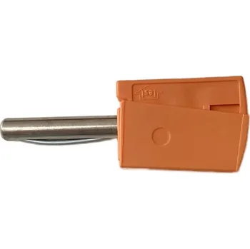 Krokosvorka Banánkový konektor 4mm WAGO 215-111 oranžový