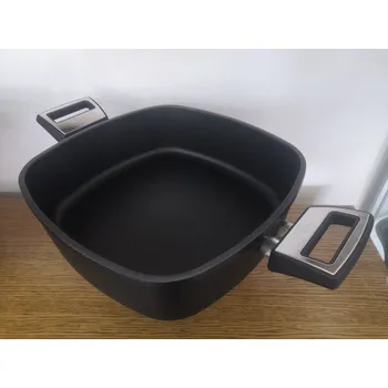 Pečicí pánev Titanový pánev hranatý pekáč 28x28x9 SKK de luxe s víkem