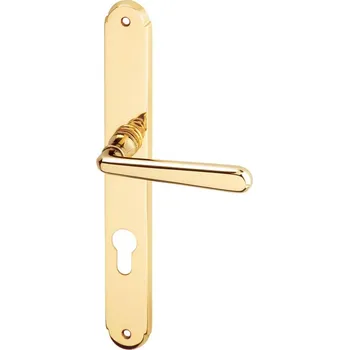 Dveřní kování ACT SERVIS ACT - Alt Wien Provedení: PZ (vložkový zámek), Povrch: OLV - mosaz leštěná lesklá, Rozteč: 72 mm