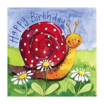 Přání v obálce Little snail, Šnek od ALEX CLARK 14*14 cm (Blahopřání)