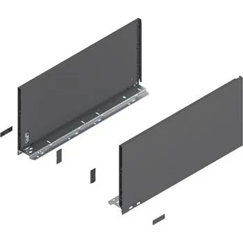 Nábytkové kování BLUM LEGRABOX pure sada výška F, BLUMOTION S, 40kg, délka 550mm, šedá orion