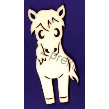 Dřevěné výřezy, G16, KŮŇ, 4x9.5cm, 1ks