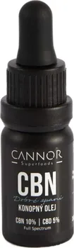 CBD Cannor CBN konopný olej Dobré spaní 10 % + 5 % CBD 10 ml