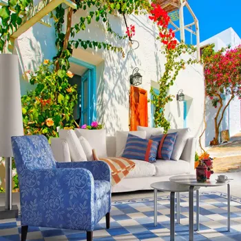 Fototapeta Solution Media 3D tapeta - Středomořské městečko MU2553 2 - Voděodolná hedvábná tkanina - Textilní tapeta lesklá - 200g/m2