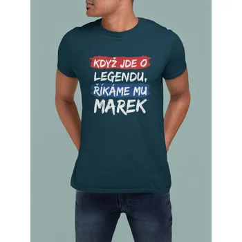 Pánske tričko Marek Barva: Petrolejová modrá, Velikost: XS