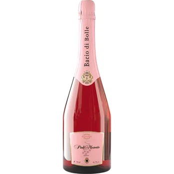 Bacio Di Bolle Pink Moscato - růžové šumivé víno Dulce 7% 0,75l