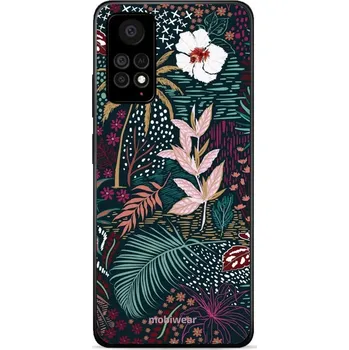 Pouzdro na mobilní telefon Lesklý kryt Mobiwear Glossy - Xiaomi Redmi Note 11 Pro 5G - G043G - Temná flóra (Prémiové lesklé pouzdro, obal, kryt Mobiwear Glossy na mobil Xiaomi Redmi Note 11 Pro 5G - G043G - Temná flóra, materiál Plast + TPU silikon - krytí po všech stranách,)