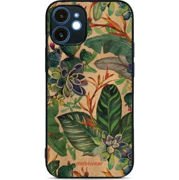 Pouzdro na mobilní telefon Lesklý kryt Mobiwear Glossy - Apple iPhone 12 - G036G - Sukulenty (Prémiové lesklé pouzdro, obal, kryt Mobiwear Glossy na mobil Apple iPhone 12 - G036G - Sukulenty, materiál Plast + TPU silikon - krytí po všech stranách, neošoupatelný potisk, tenké)