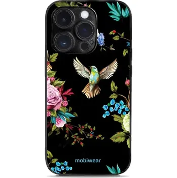 Pouzdro na mobilní telefon Lesklý kryt Mobiwear Glossy - Apple iPhone 14 Pro - G041G - Ptáček a květy (Prémiové lesklé pouzdro, obal, kryt Mobiwear Glossy na mobil Apple iPhone 14 Pro - G041G - Ptáček a květy, materiál Plast + TPU silikon - krytí po všech stranách, neošoupatelný)