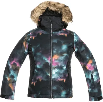 roxy Dětská zimní bunda jet ski girl true black pensine - kvj6