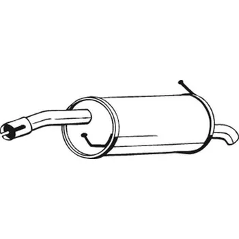 Výfukový systém Zadní tlumič výfuku BOSAL 154-203