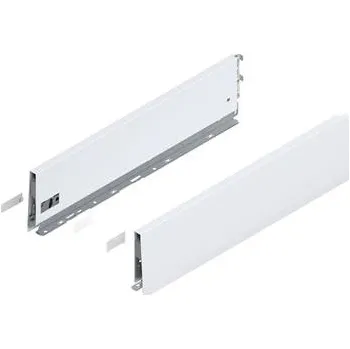 Nábytkové kování BLUM MERIVOBOX sada výška K, BLUMOTION S, 40kg, délka 550, hedvábně bílá