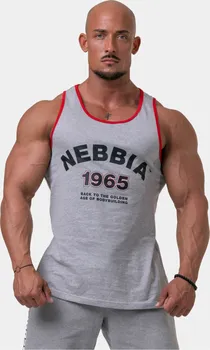 Pánské tílko Nebbia Old-school Muscle tílko 193 šedé XL