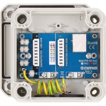Přepěťová ochrana Externí přepěťová ochrana IP řady EXTREME s ochranou PoE EWIMAR BOX PTF-51-EXT/PoE