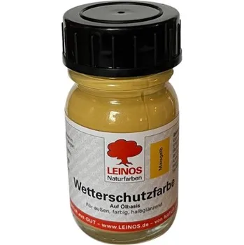 Olej na dřevo LEINOS 850.014 - Venkovní olejová barva - Kukuřičně žlutá 30ml LEINOS L-850.014 PROBE30