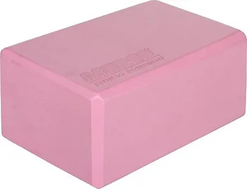 Merco Yoga Block kostka na jógu 10 cm růžová