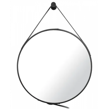 Zrcadlo Zrcadlo Naturel, 50x50xcm, černé, ZREM50C