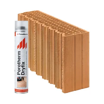 cihla Cihla broušená rohová Porotherm 50 EKO+ Profi Dryfix R P8 500×125×249 mm