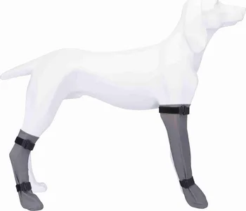 Obleček pro psa Trixie Ochranná silikonová ponožka M šedá