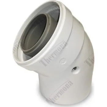 Kotel Thermona Koleno souosé průměr 60/100, 45° PP/AL, 26140